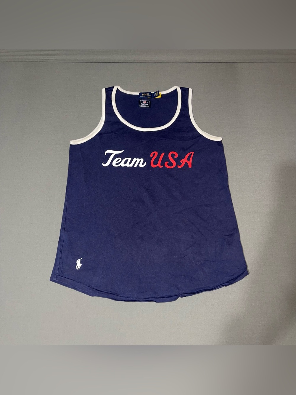 Polo Ralph Lauren Team USA Tank Women’s Size Small Navy 2020 Tokyo Olympics